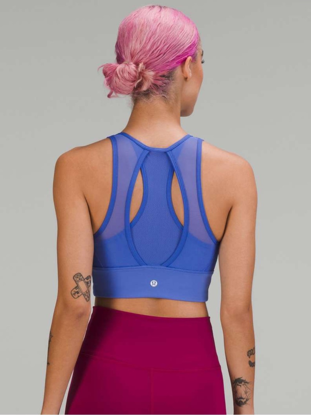 Lululemon Everlux High-Neck Train Bra in Wild Indigo Size 6